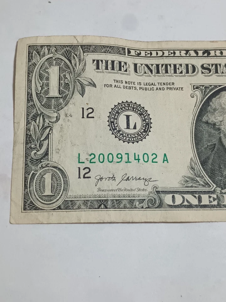 2017 $1 L SAN FRANCISCO BEP VALITINES DAY BIRTHDAY NOTE FEB 14 2009 (L20091402A) - Image 4 of 4