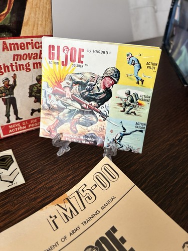 VINTAGE HASBRO GI JOE 1964 SCATOLA ORIGINALE documenti ACTION SOLDATINO 7500 RARO EX - Foto 6 di 8