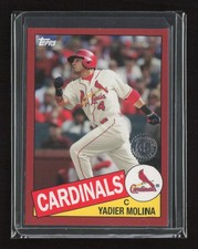 2020 Topps #85-93 Yadier Molina 1985 Topps Baseball 35th Anniversary Red #/10