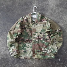 Army Combat Jacket Mens S Short Green Brown Camo Woodland Tactical Utility