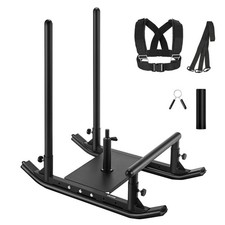 VEVOR Weight Pull Push Sled Workout Fitness Strength Speed Training Sled Black