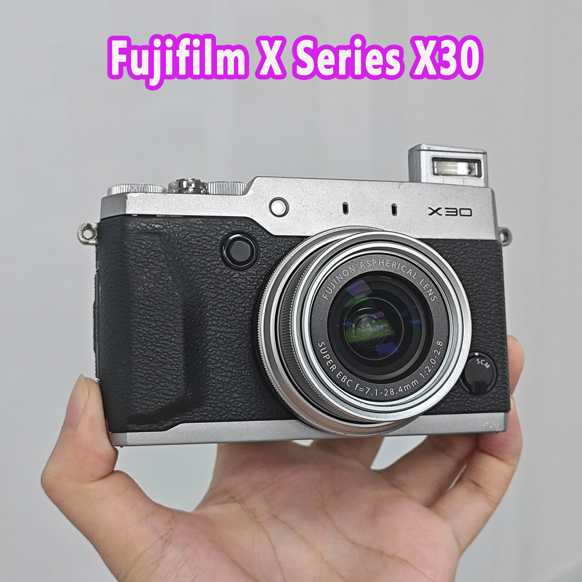 Fujifilm X30 Digital Camera Silver Tiltable screen Tested