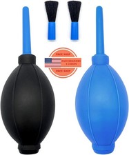 2 sopladores aire con cepillo suave pera de goma manual bomba de aire soplador