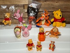 Vintage Winnie The Pooh Lot Plush, Keychains  Mini Winnie the Pooh Toy Figures