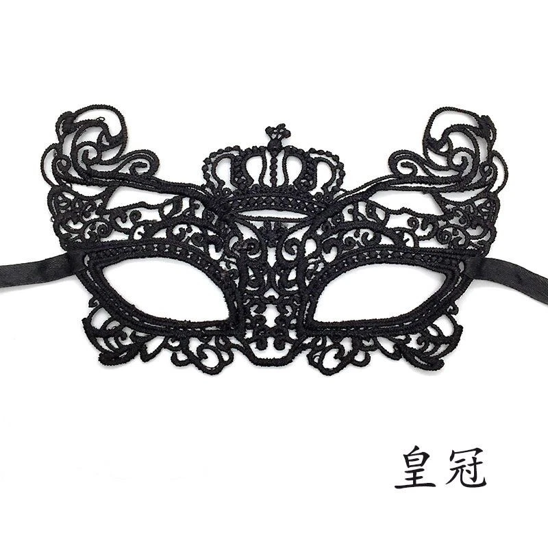 Sexy Máscara de Ojos Accesorios Medio Transfronterizo Máscara Baile Halloween Fiesta Popular Negro Foto 4 de 4