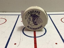 2013 Jimmy Hayes Autographed Hockey Puck Chicago Blackhawks NHL