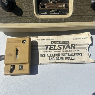 Coleco Telstar #6040 Console VTG 1970s Pong System Tennis Hockey W