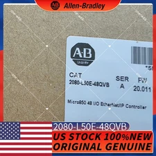 New sealed AB 2080-L50E-48QVB Micro850 48 I/O EtherNet/IP Controller