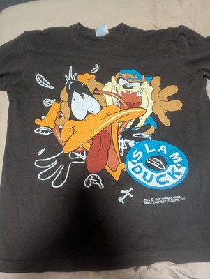 90s Vintage WB Slam Duck Promo Tee - Size L - Hanes Heavyweight - Single Stitch