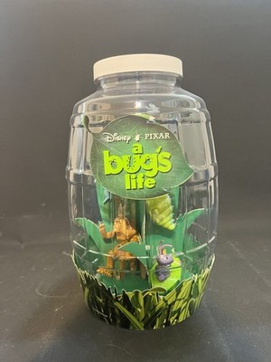 Vintage Disney's A Bug's Life McDonald's Happy Meal Toys Complete Set Display