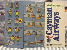 CAYMAN AIRWAYS B 727-227 Safety Instruction Card