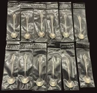 New Rose Point by Wallace Sterling Silver Salt Spoons - Set of Twelve (12)