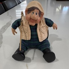Russ The Country Folks Wade Fisherman Plush Doll Green Plaid 1997 MPN 2908
