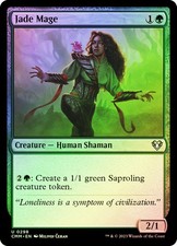 MTG FOIL Jade Mage - Commander Masters #298