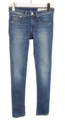 rag & bone Ankle Skinny Jeans Damen W24 Blau Denim Zip - Bild 1 von 4