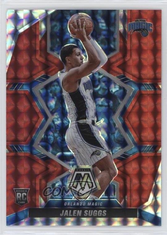 2021-22 Panini Mosaic Rookies Red Mosaic Prizm Jalen Suggs #209 Rookie RC 04cw