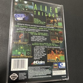 Alien Trilogy (Sega Saturn, 1996) Complete With Insert And Reg Card