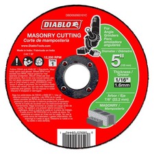 Diablo DBD050063101C 5in Masonry Cut Off Disc Type 1 1/16in 7/8 Arbor