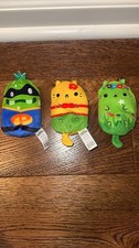 Cats vs Pickles Plush Lot of 3 Beans Collectible Stuffed Toys Minature EUC