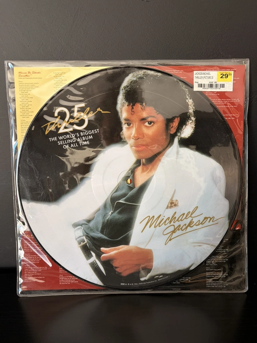 Michael Jackson Picture Disc 33 RPM Speed Vinyl Records for sale