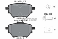 Bremsbelagsatz FÜR Peugeot 308 II (Lb , LP , LW , LH , L3 ) - Textar 2583901