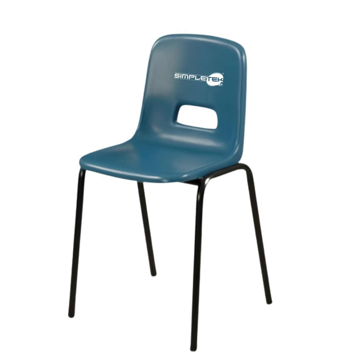 Sedia Sovrapponibile In Kastilene 45cm Altezza Impilabile Blu Cobalto_