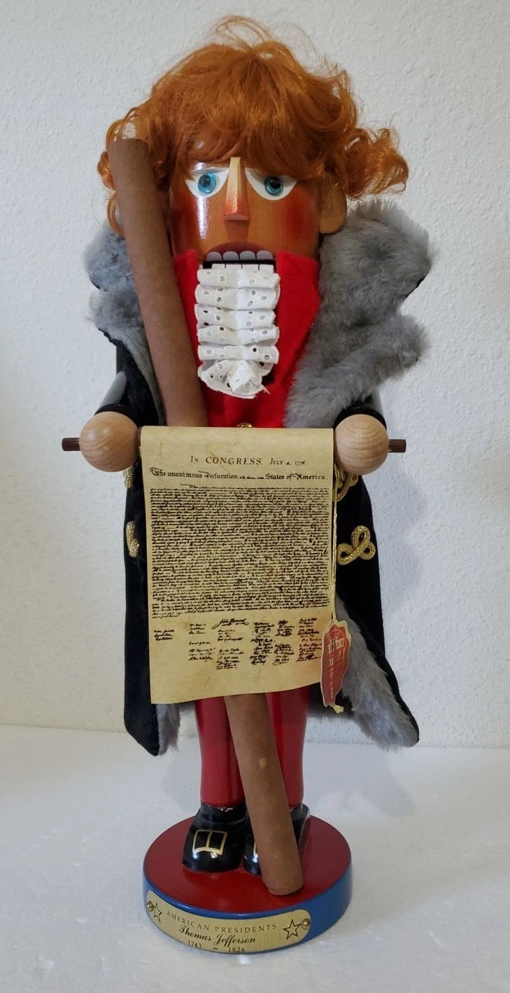 Steinbach 17" Nutcracker Thomas Jefferson LE 530/7500 Germany Artist SIGNED