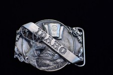 Siskiyou Idaho Belt Buckle Bull Elk Mountains Commerative Williams Oregon 1986