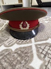 Originale Antik UDSSR CCCP Russische Milit&auml;r M&uuml;tze Offizier Landstreitkr&auml;fte