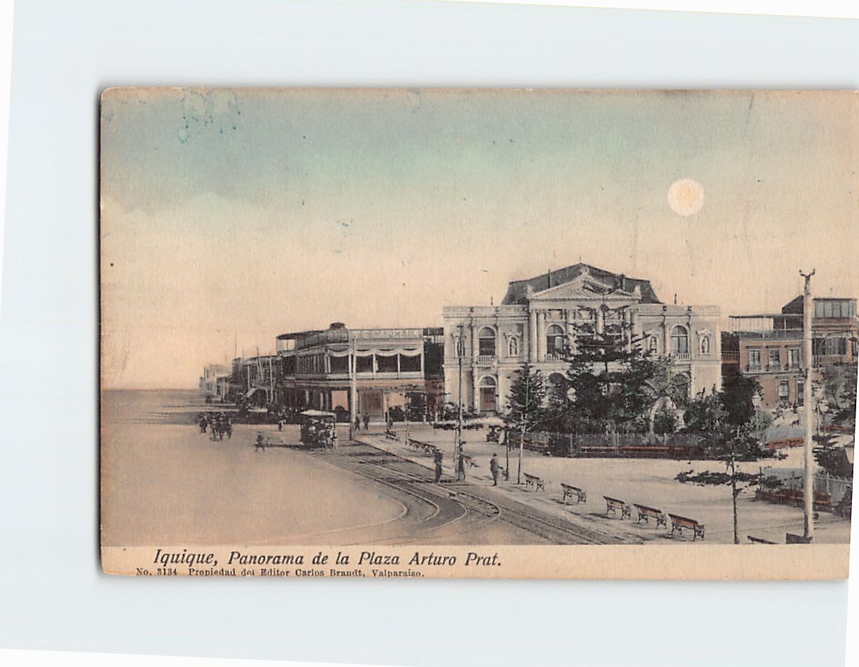Postal Plaza Arturo Prat en Iquique Chile