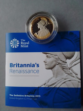2015 Royal Mint Britannia Renaissance Silver Proof £2 coin Boxed with COA
