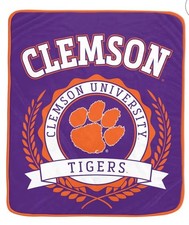 Clemson Tigers 4’x5’ Throw Blanket