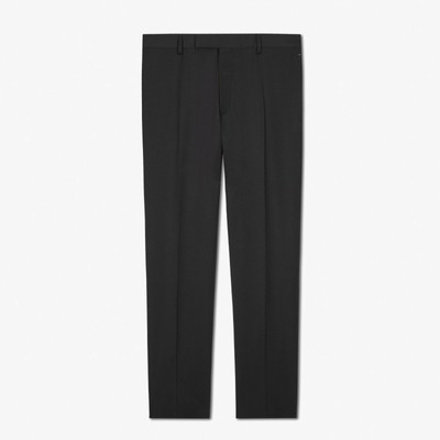 BERLUTI 1030$ schwarze Schurwolle Gabardine Hose, Hose - Regular Fit, Chino