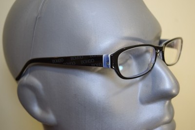 Bongo B SILK Black Blue Marbling Eyeglasses 51 15 130