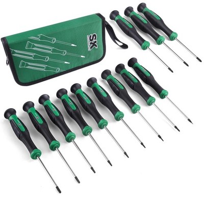 12-Piece Mini Screwdriver Set, Includes Slotted/Phillip/Star Screwdrivers, Ma...