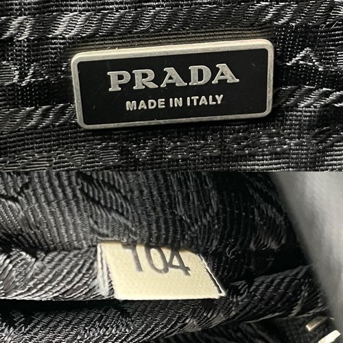 Prada Buckle Shoulder Bag Crossbody Nylon Leather Black Used Auth Excellent+ JPN - Picture 11 of 11