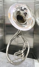SOUSAPHONE 22 "BELL MADE OF BRASS IN CHROME POLISH+MOUTHPC+ CASE BOX + FREE SHIP