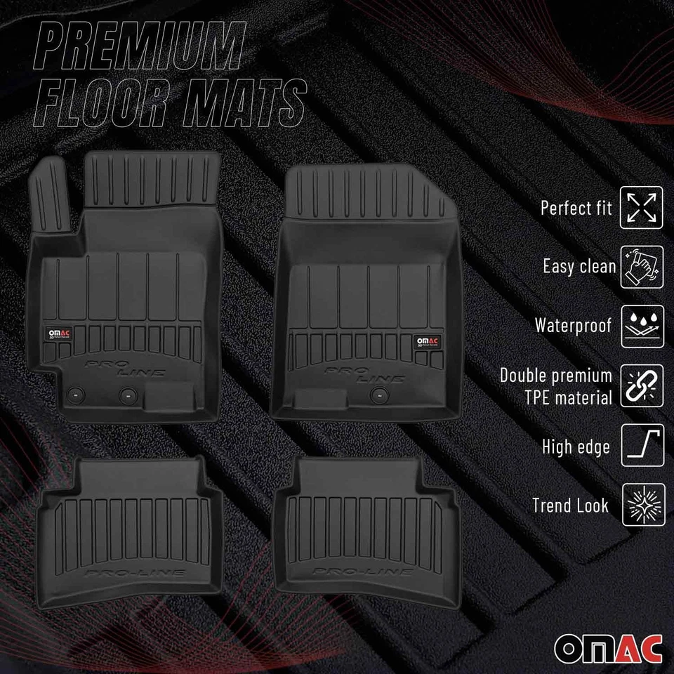 Alfombrillas premium OMAC para Kia Rio sedán hatchback 2018-2024 para todo tipo de clima 4 piezas Foto 2 de 4
