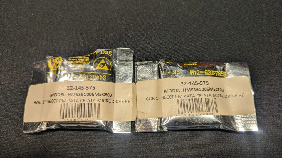  (2 Pack) 6GB 1" 3600rpm Hitachi (HGST) Micro Drive PN 0A40702 ATA-4 - Image 3 of 4