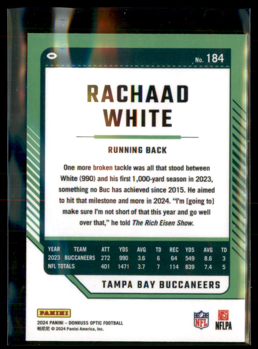 rachaad white Tampa Bay 直筆サインauto /249シリ rachaad white Tampa Bay 直筆サインauto /249シリ 2024 Panini Select