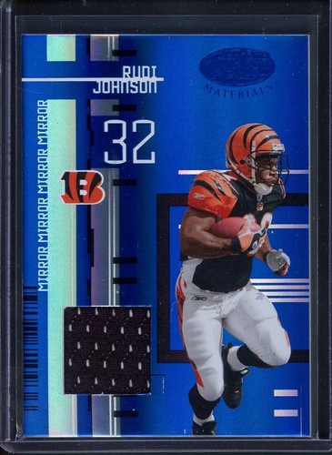 RUDI JOHNSON 2005 Certified Materials Mirror Blue Jersey #25 (#10/50)
