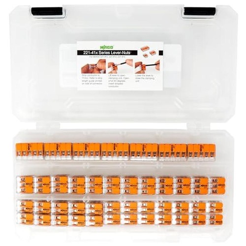78pc 20 A Lever Nuts Compact Splicing Wire Con Copper Plug In Mounting New - Picture 4 of 6