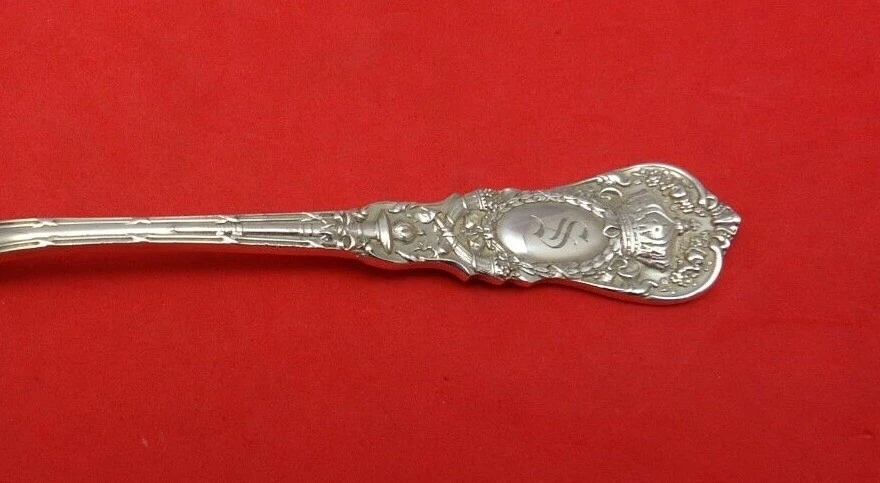 Cuchara de conservación de plata esterlina Empire by Durgin GW cuenco decorado 7 1/4" antigua Foto 2 de 2