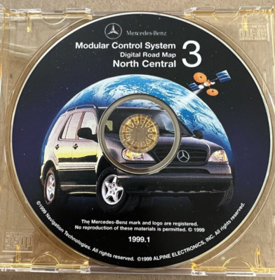 Genuine Mercedes C, E, CL, CLK S SL G-Class Navigation Map 3, 1999.1