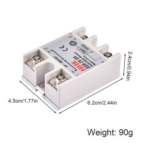 Solid State Relay Alloy Heat Sink SSR-25DA SSR-40DA SSR-60DA 25A/40A/60A 250V US - Picture 35 of 74