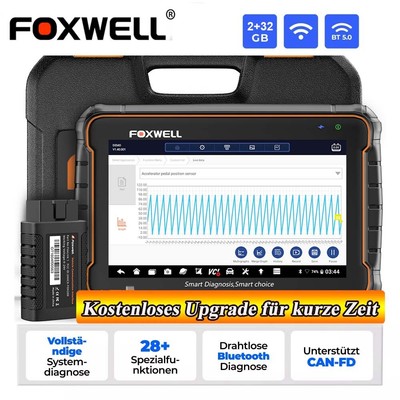  FOXWELL GT60 Profi KFZ Diagnosegerät Auto OBD2 Scanner ALLE SYSTEM TPMS CAN FD