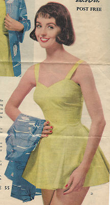 1950s Vintage Sewing Pattern B36 Playsuit Jacket Tunic Dress Knickers 1302 Ebay