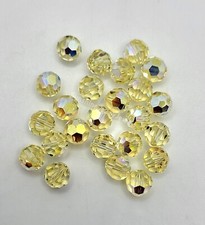 Swarovski Crystal Jonquil AB Round 5000 Beads; 4mm 24 , 6mm 12 , or 8mm 6 