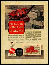 1946 FWD Four Wheel Drive Trucks NEW Metal Sign: Hanson Truck Crane Model