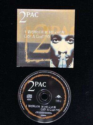 2Pac Tupac Makaveli -  I WONDER IF HEAVEN GOT A GHETTO - CARDSLEEVE CD - RARE